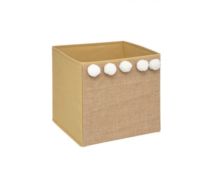 ATMOSPHERA dječija kutija za odlaganje marron caramela 29x29x29CM 