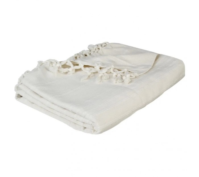 ATMOSPHERA pamučni prekrivač 160x220cm KREM