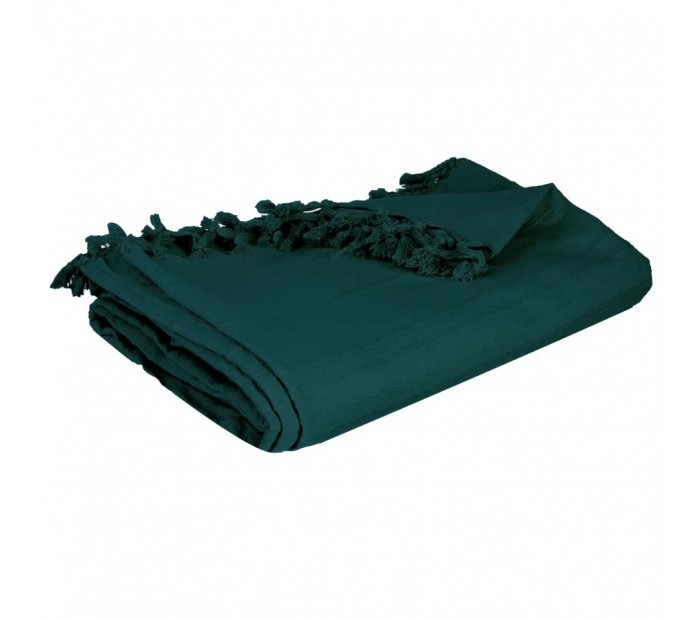 ATMOSPHERA pamučni prekrivač 160x220cm PLAVI