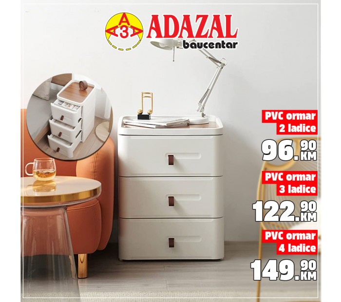 PVC ormar sa 2 ladice AD23-1010A