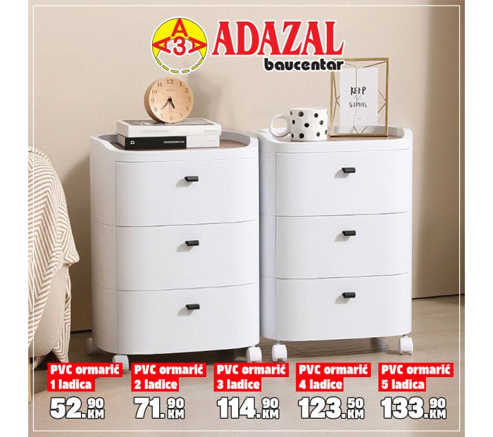 PVC ormarić 4 ladice AD23-1003