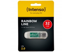 USB Flash drive 32GB Hi-Speed USB 2.0,Rainbow Line,TRANSP.