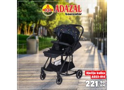 Dječija kolica CRNA AD23-014